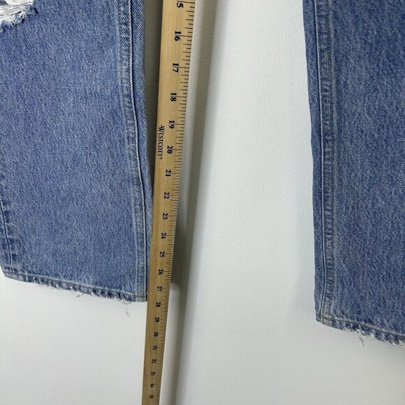 Agolde 90s Mid Rise Jeans Womens Size 28 Baggy Ankle - Picture 8 of 12